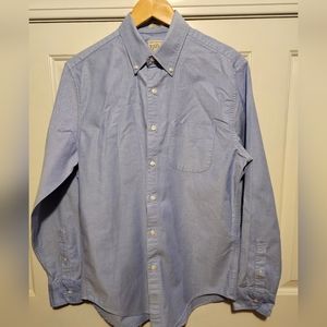 J. Crew Button Down Blue Classic Medium Pima Cotton